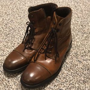 Men’s Leather Boots With Zipper